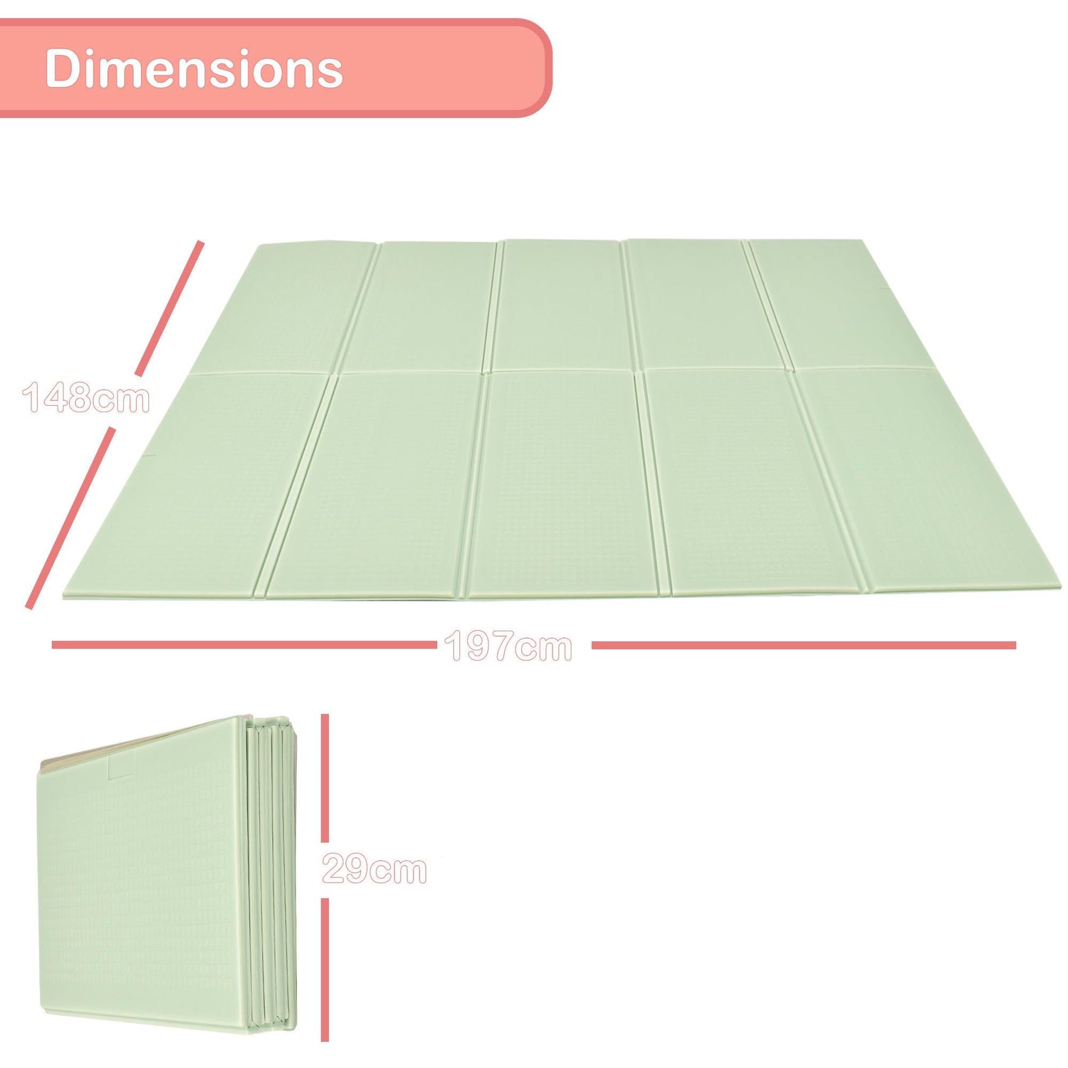 Neutral Play Mats (198x148cm)