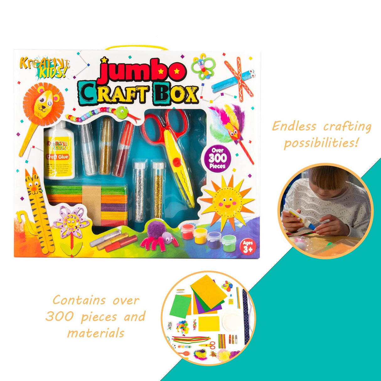 Jumbo 300 Piece Creative Craft Box