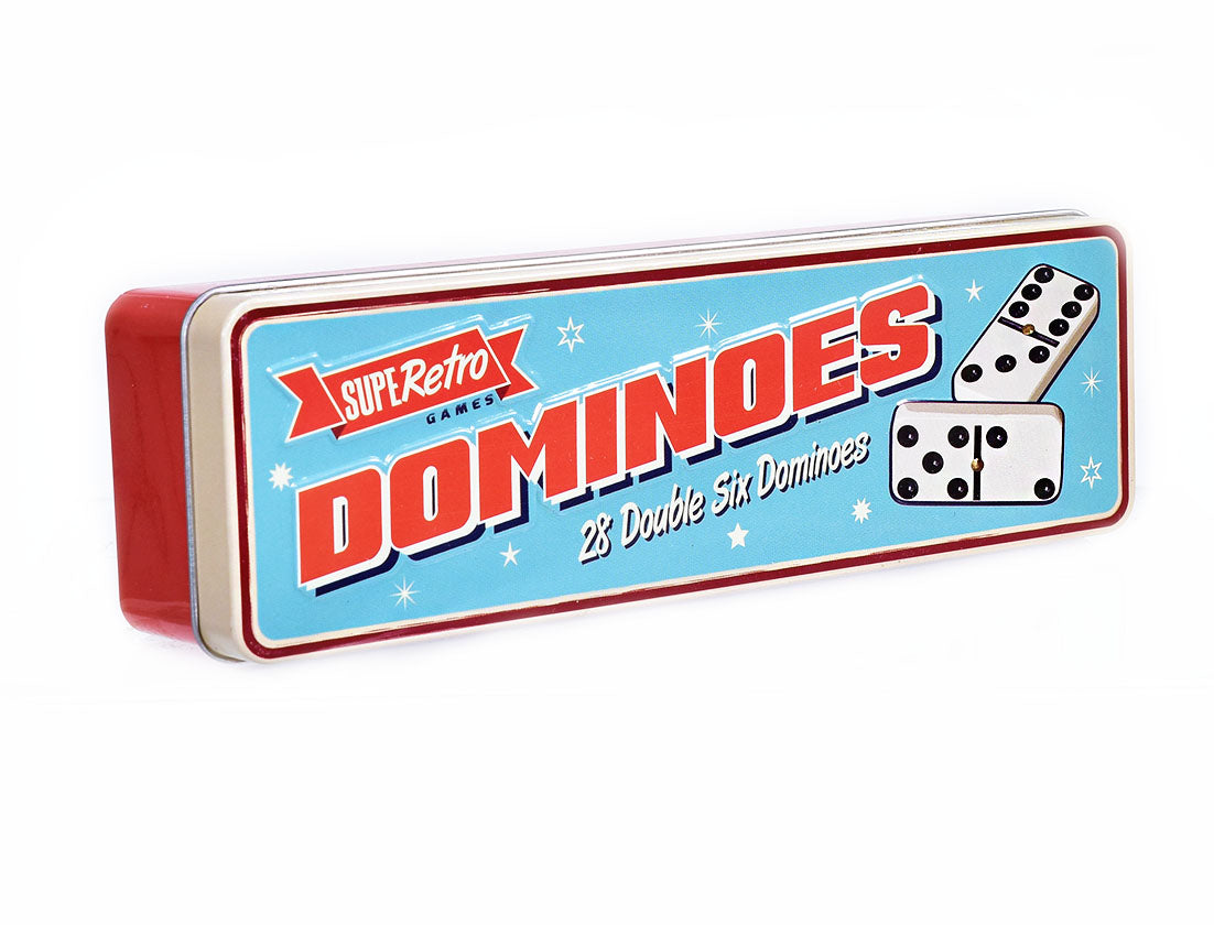 Retro Dominoes Tin 28 Piece Set