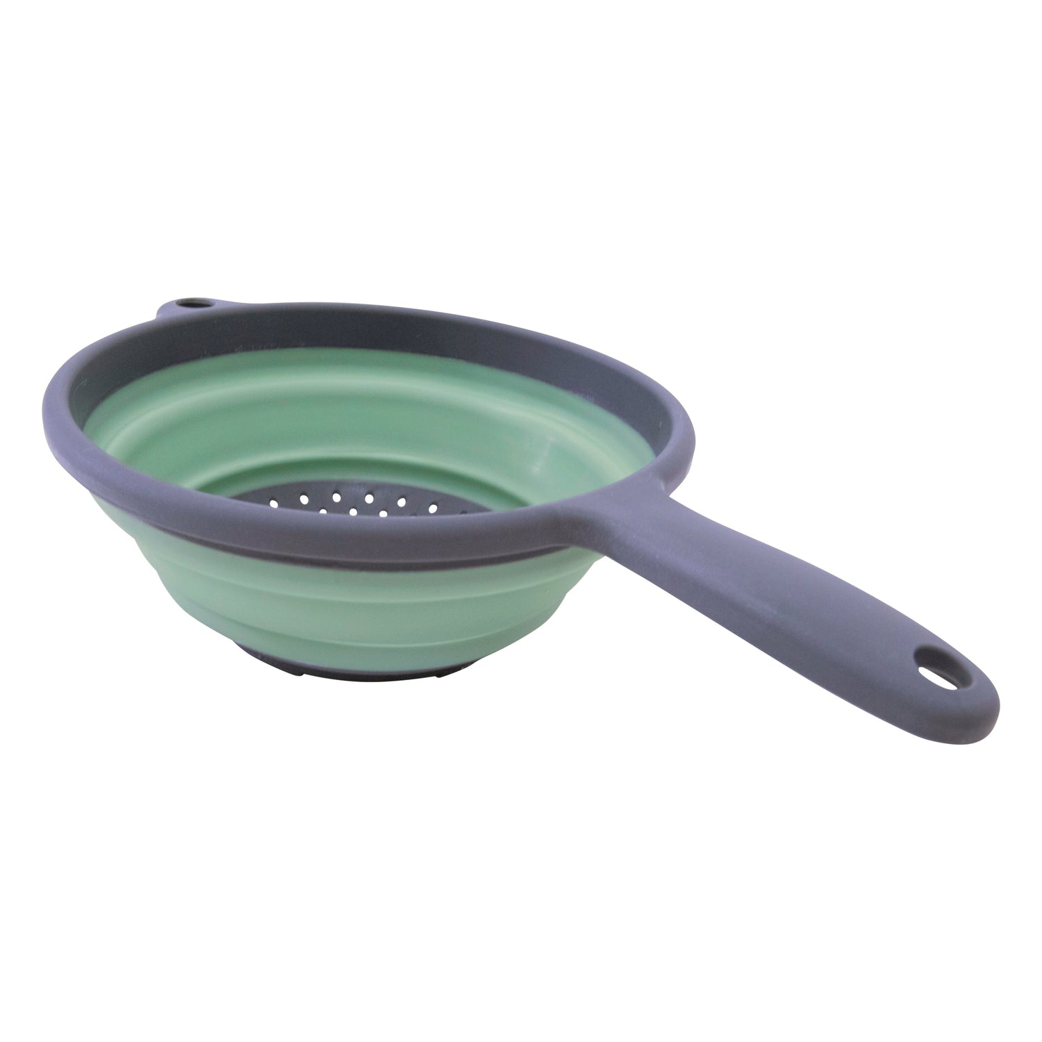 Collapsible Silicone Kitchen Colander with Handle + Without Handle - BPA Free, Non Toxic - Space Saving Folding Food Strainer for Kitchen & Travel 23cm (Colander with Handle) - Assorted