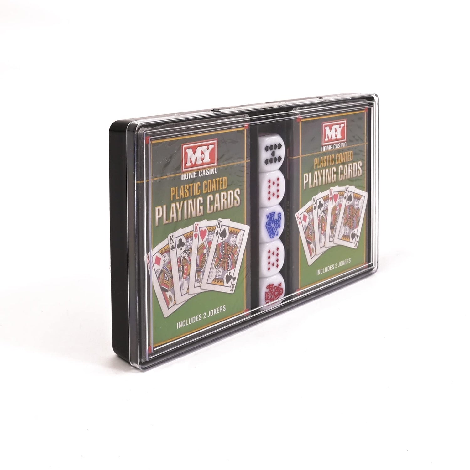 2 Packs of Playing Cards with 5 Poker Dice