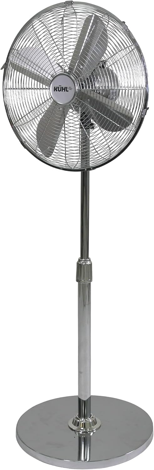 KÜHL 16" Electric Pedestal Fan | 3 Speed Settings | 80° Oscillation | Adjustable Standing Fan | Easy to Assemble | Home & Office