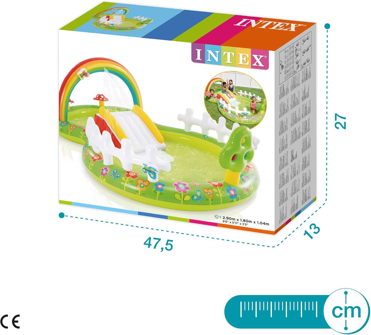 Intex My Garden Inflatable Play Center with Slide and Sprayer