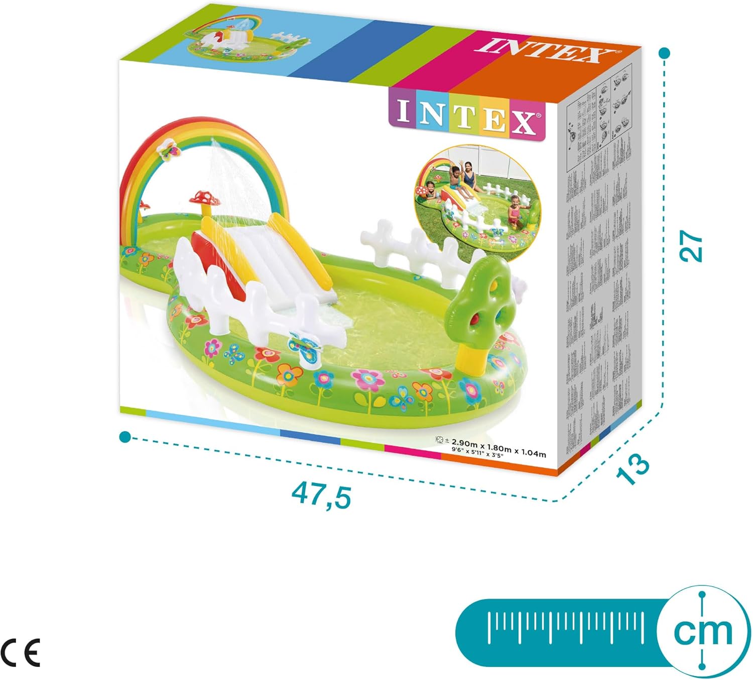 Intex My Garden Inflatable Play Center with Slide and Sprayer