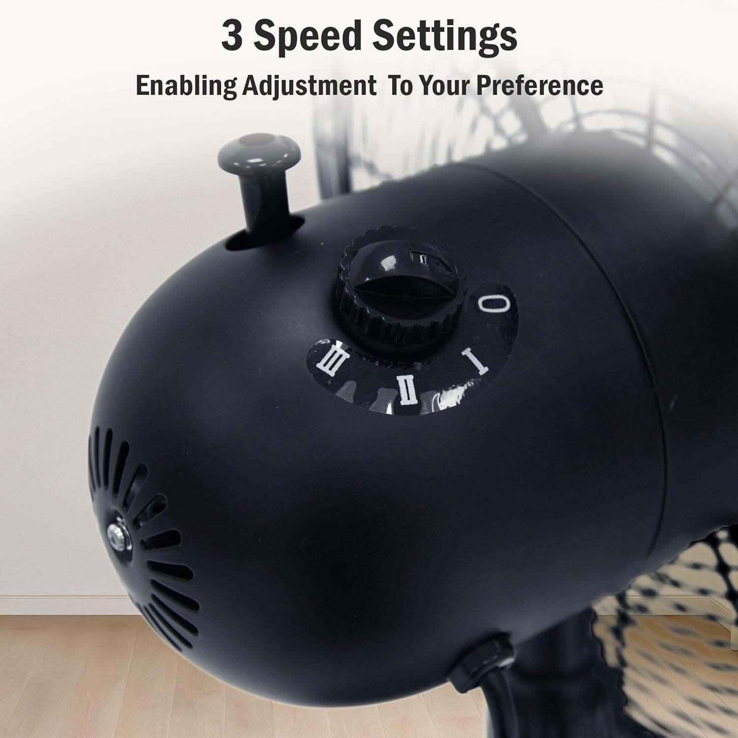 KÜHL 16" Electric Pedestal Fan | 3 Speed Settings | 80° Oscillation | Adjustable Standing Fan | Easy to Assemble | Home & Office