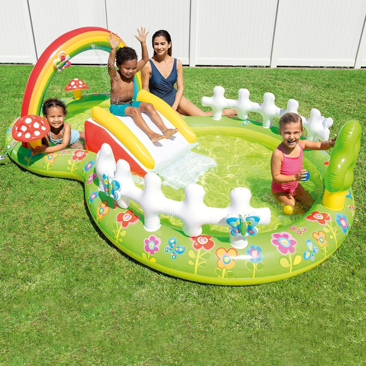 Intex My Garden Inflatable Play Center with Slide and Sprayer