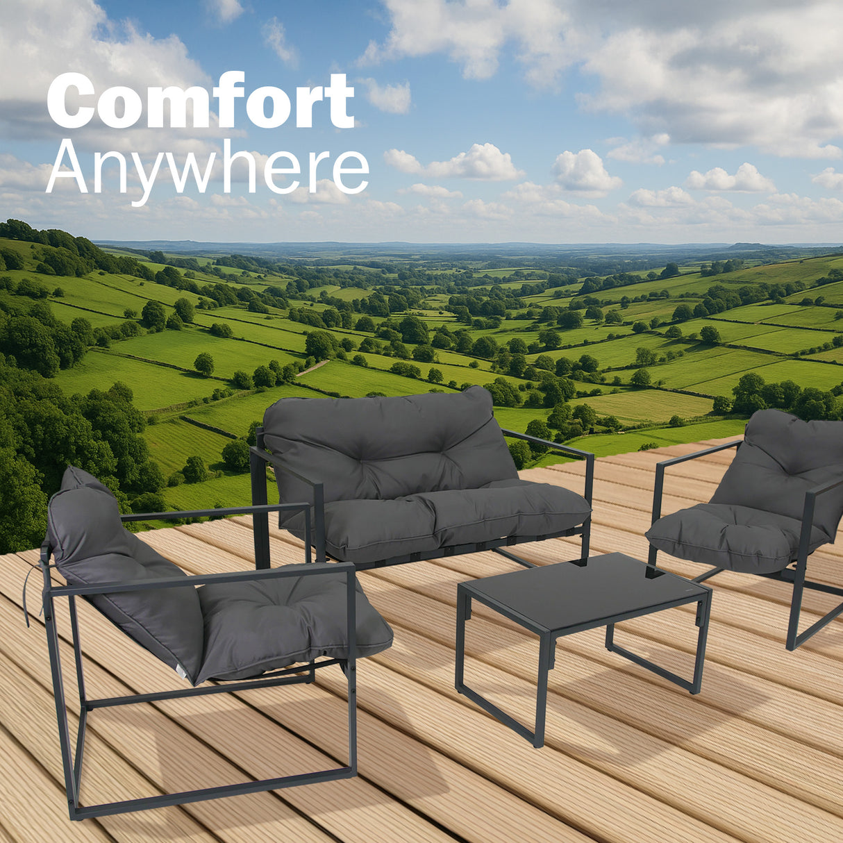 Four Piece Garden Furniture Set