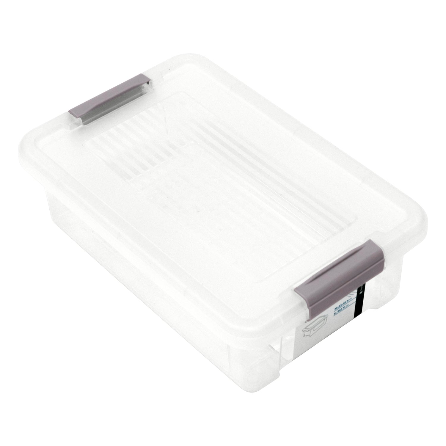 Plastic Storage Box with Lids | Stackable Clear Containers for Kitchen, Office, Crafts, Tools & Household Essentials (6 Litre)