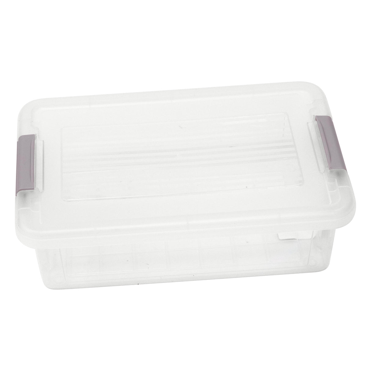 Plastic Storage Box with Lids | Stackable Clear Containers for Kitchen, Office, Crafts, Tools & Household Essentials (6 Litre)