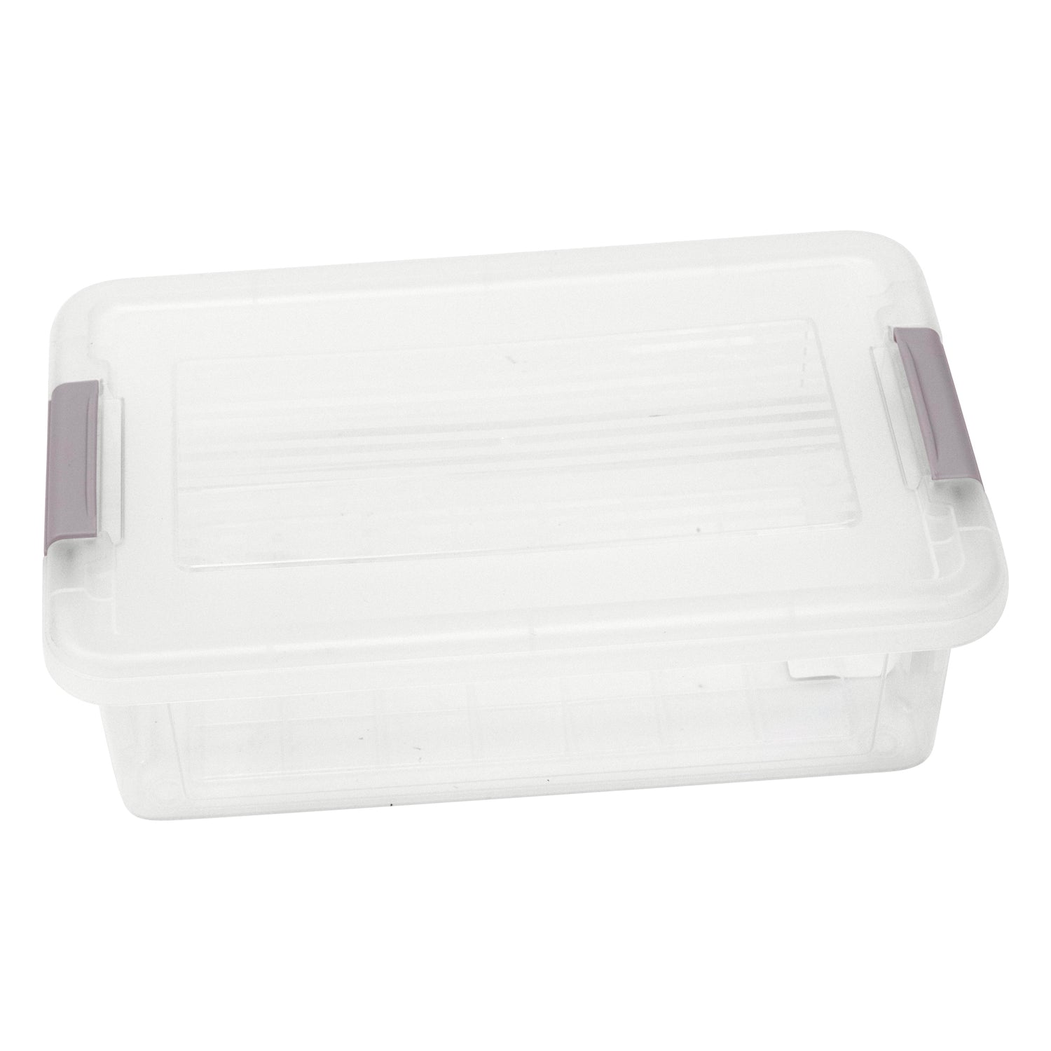 Plastic Storage Box with Lids | Stackable Clear Containers for Kitchen, Office, Crafts, Tools & Household Essentials (6 Litre)