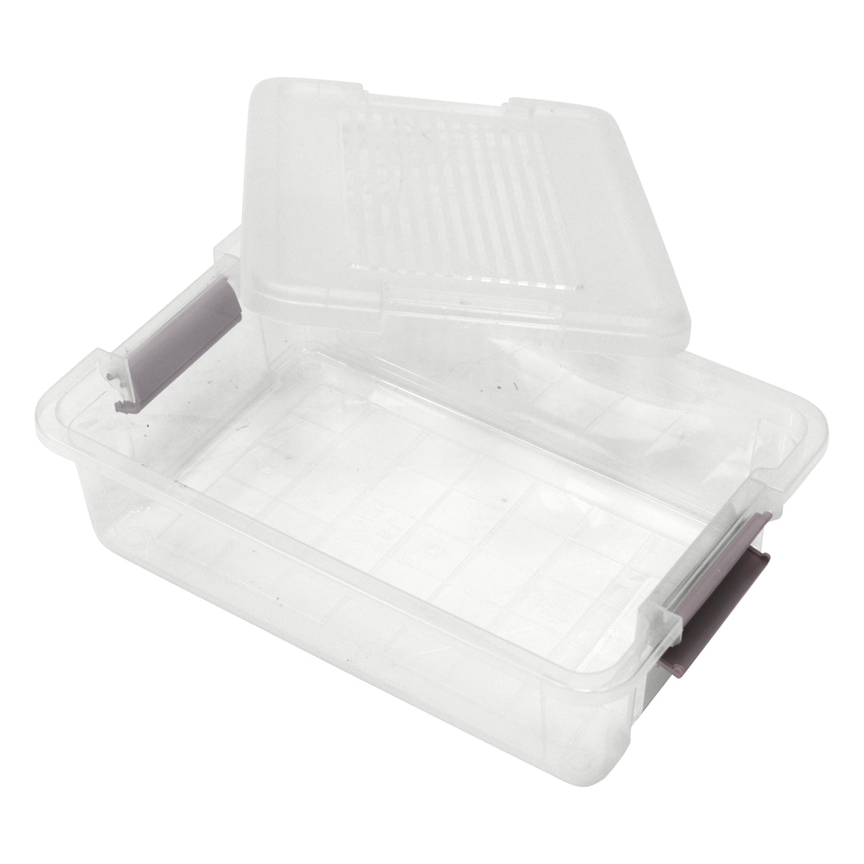 Plastic Storage Box with Lids | Stackable Clear Containers for Kitchen, Office, Crafts, Tools & Household Essentials (6 Litre)