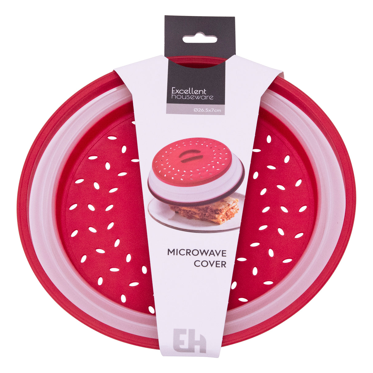 Microwave Cover for Food Collapsible Microwave Splatter Cover with Steam Vents Microwave Colander BPA Free - Assorted Colours