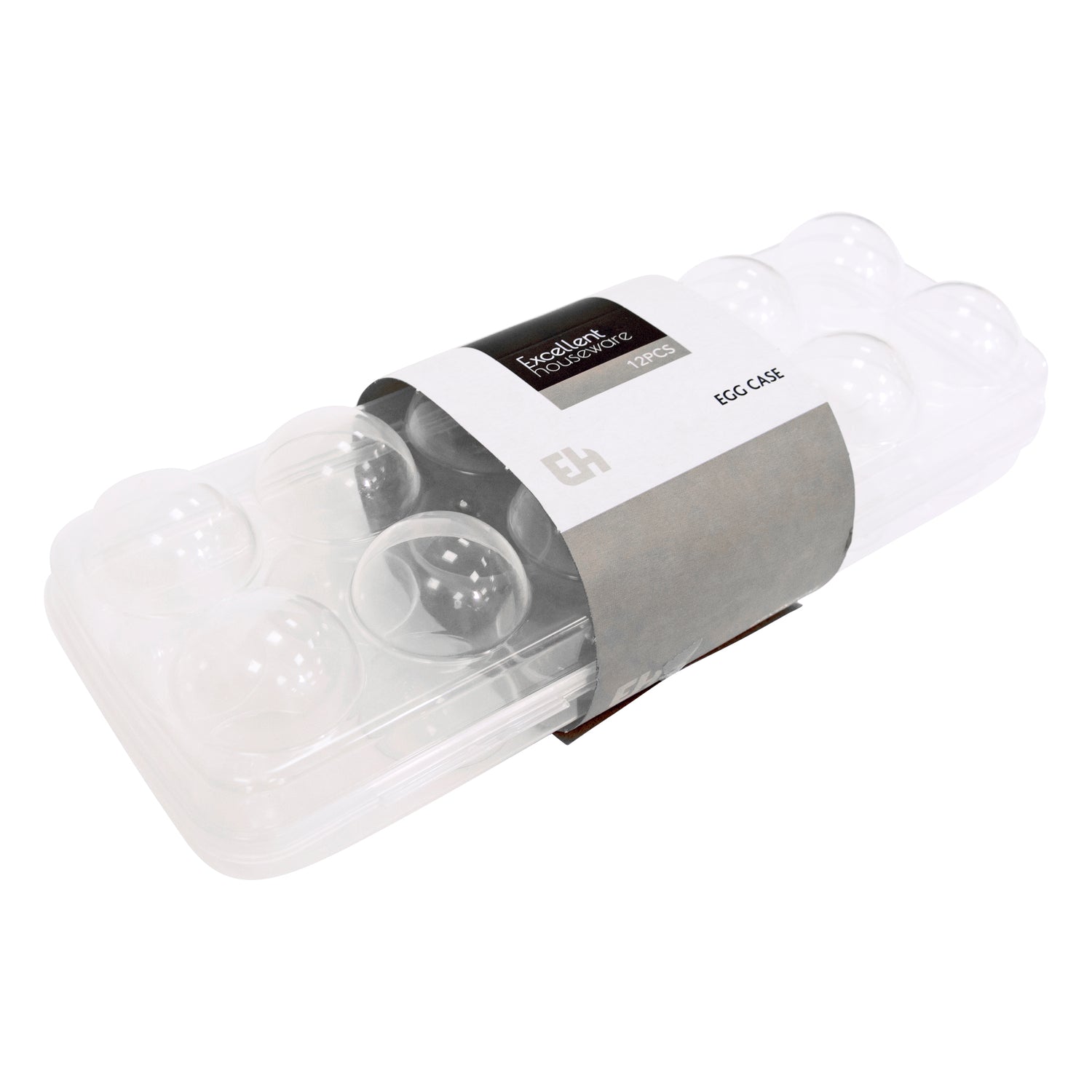 Clear Egg Storage Box | Covered 12 Egg Holder for Refrigerator | Single or Two Set | Stackable Plastic Tray | BPA-Free Transparent Container