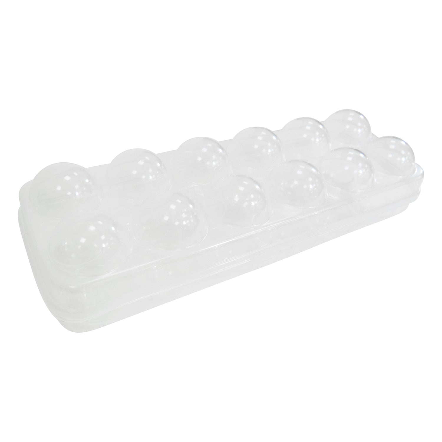 Clear Egg Storage Box | Covered 12 Egg Holder for Refrigerator | Single or Two Set | Stackable Plastic Tray | BPA-Free Transparent Container