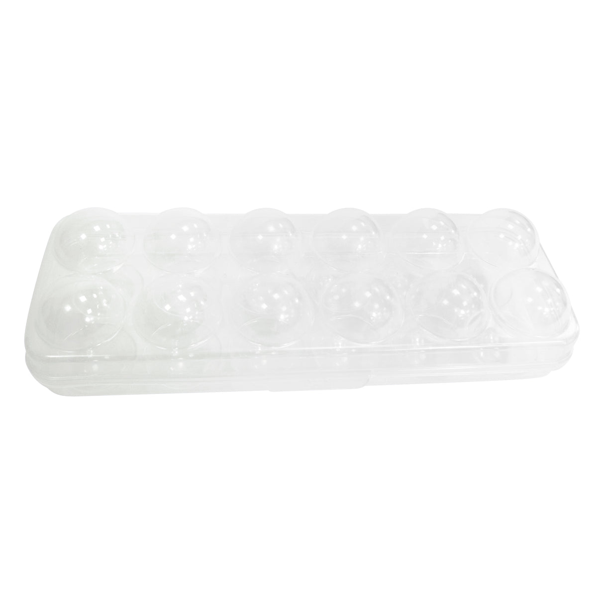 Clear Egg Storage Box | Covered 12 Egg Holder for Refrigerator | Single or Two Set | Stackable Plastic Tray | BPA-Free Transparent Container