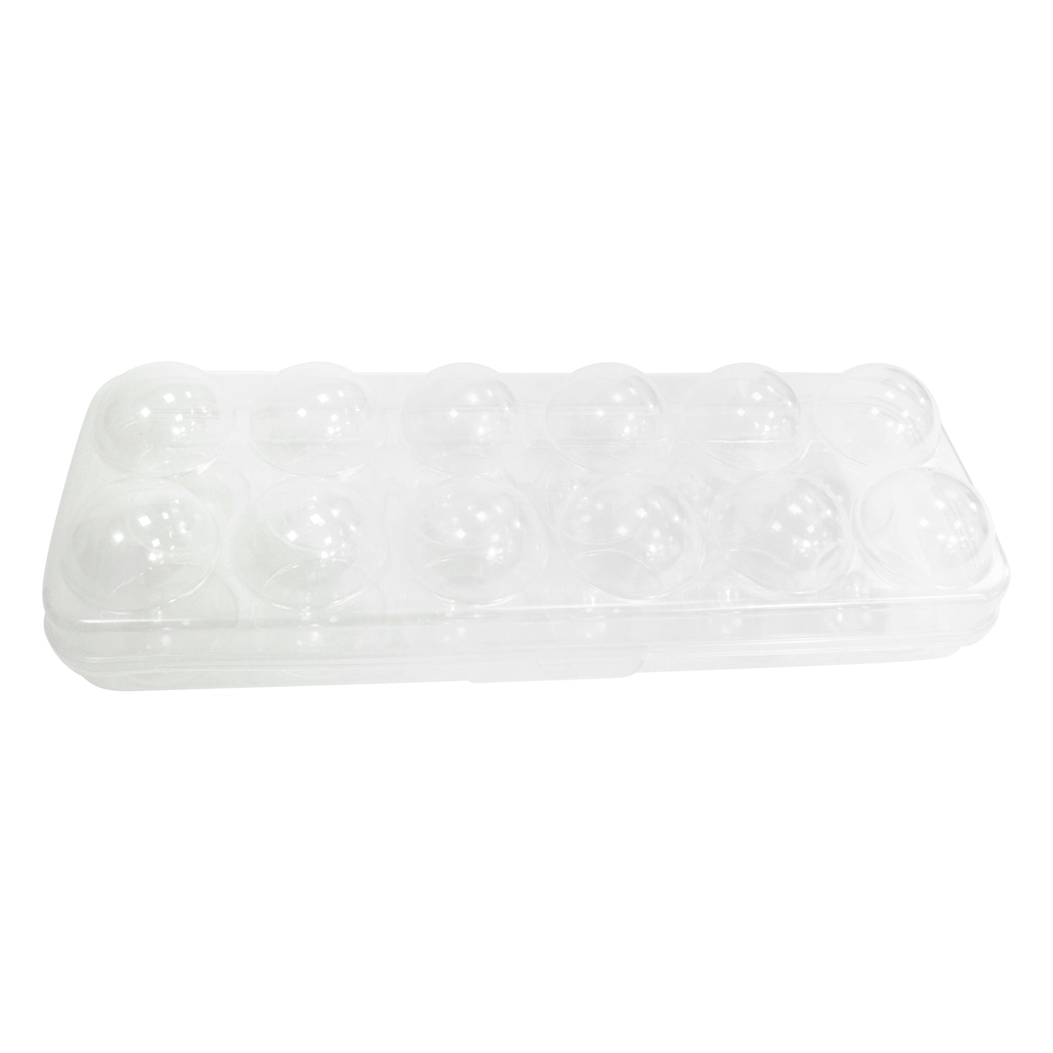 Clear Egg Storage Box | Covered 12 Egg Holder for Refrigerator | Single or Two Set | Stackable Plastic Tray | BPA-Free Transparent Container