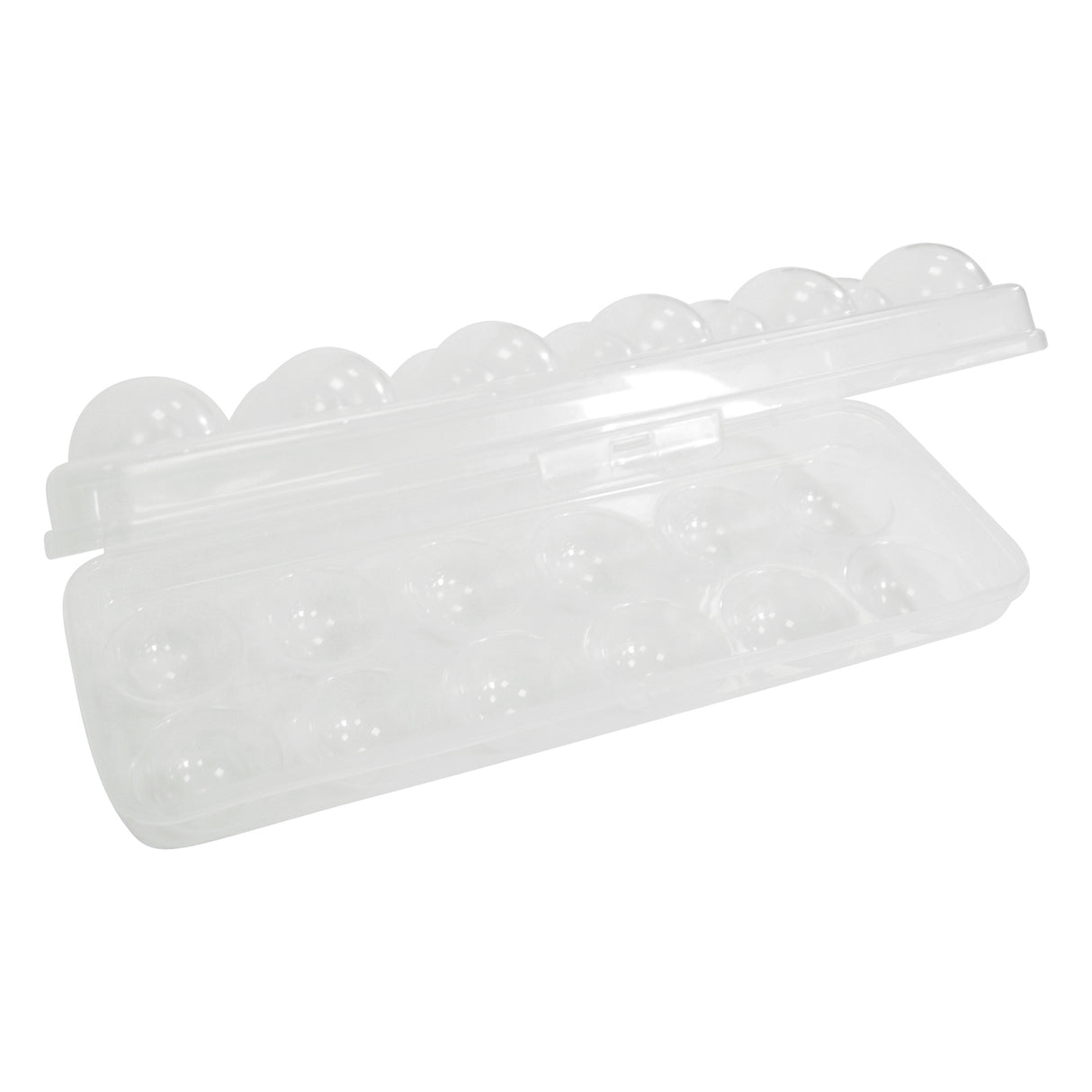 Clear Egg Storage Box | Covered 12 Egg Holder for Refrigerator | Single or Two Set | Stackable Plastic Tray | BPA-Free Transparent Container