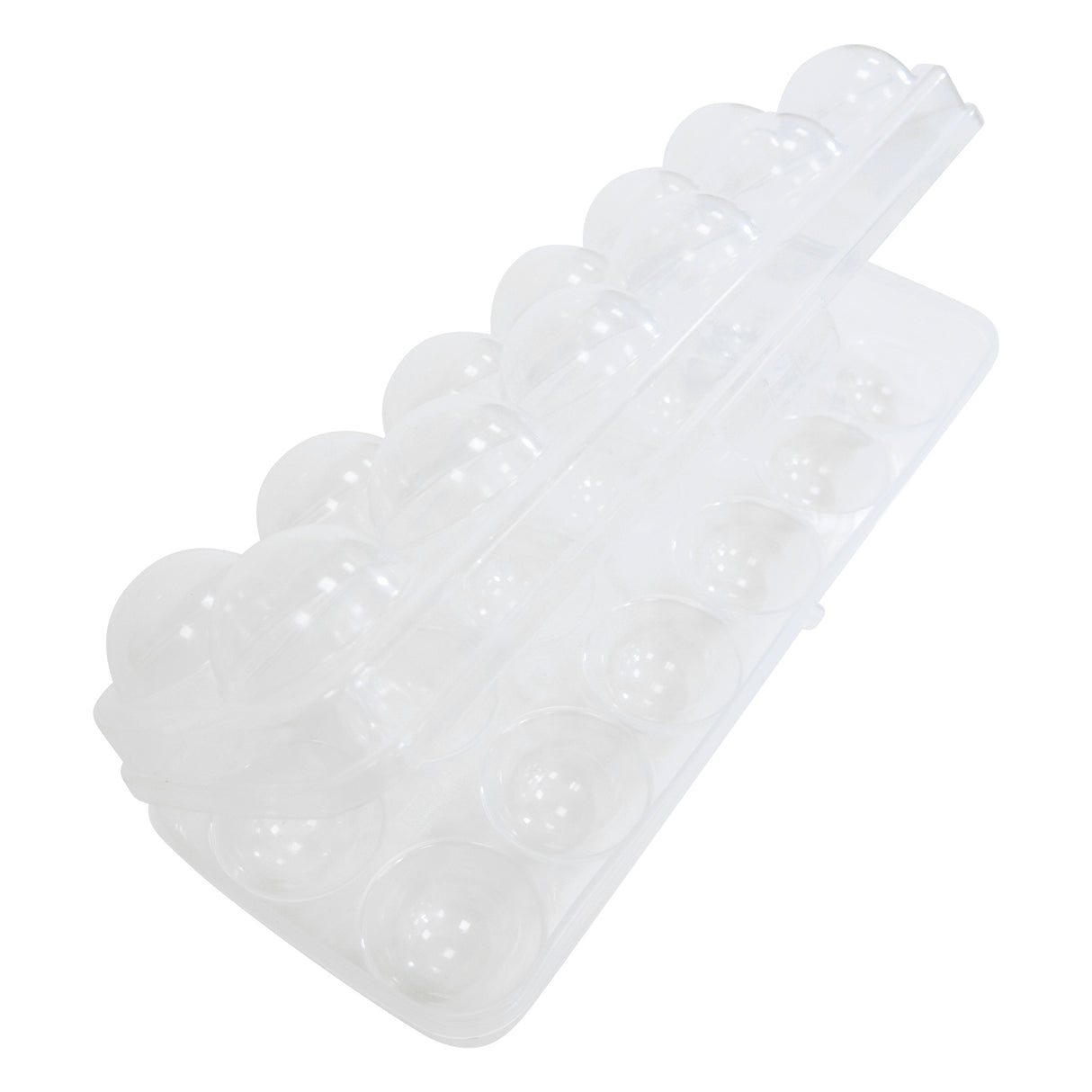 Clear Egg Storage Box | Covered 12 Egg Holder for Refrigerator | Single or Two Set | Stackable Plastic Tray | BPA-Free Transparent Container