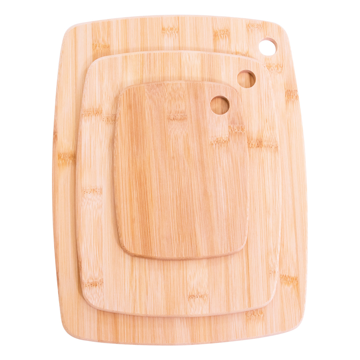 Bamboo Chopping Board Set – 3 Piece Wooden Cutting Boards for Kitchen – Durable & Knife Friendly – Multipurpose for Meat, Vegetables, and Cheese – Eco-Friendly & Easy to Clean