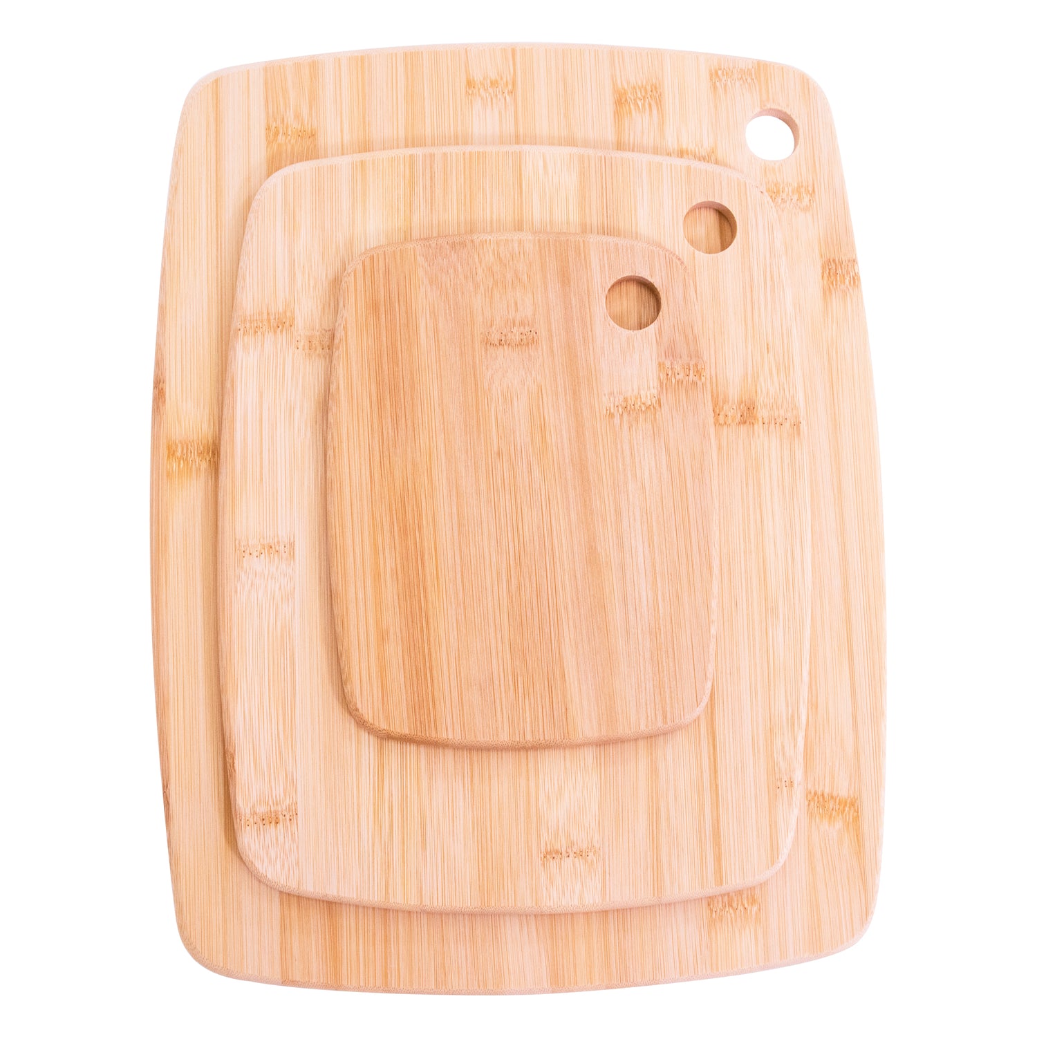Bamboo Chopping Board Set – 3 Piece Wooden Cutting Boards for Kitchen – Durable & Knife Friendly – Multipurpose for Meat, Vegetables, and Cheese – Eco-Friendly & Easy to Clean