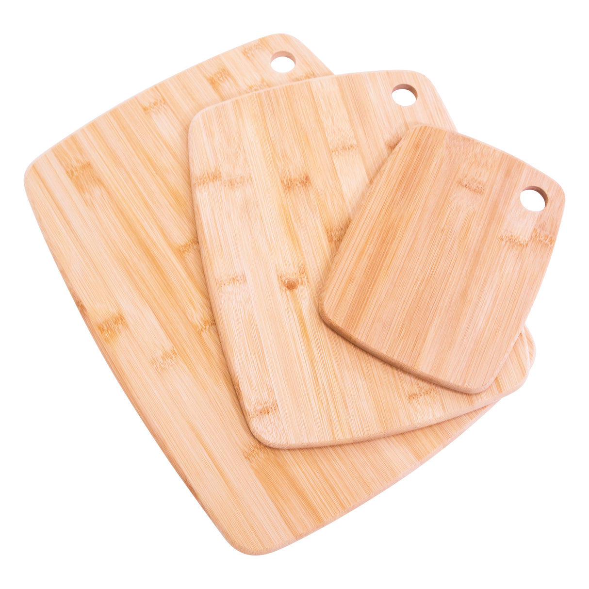 Bamboo Chopping Board Set – 3 Piece Wooden Cutting Boards for Kitchen – Durable & Knife Friendly – Multipurpose for Meat, Vegetables, and Cheese – Eco-Friendly & Easy to Clean