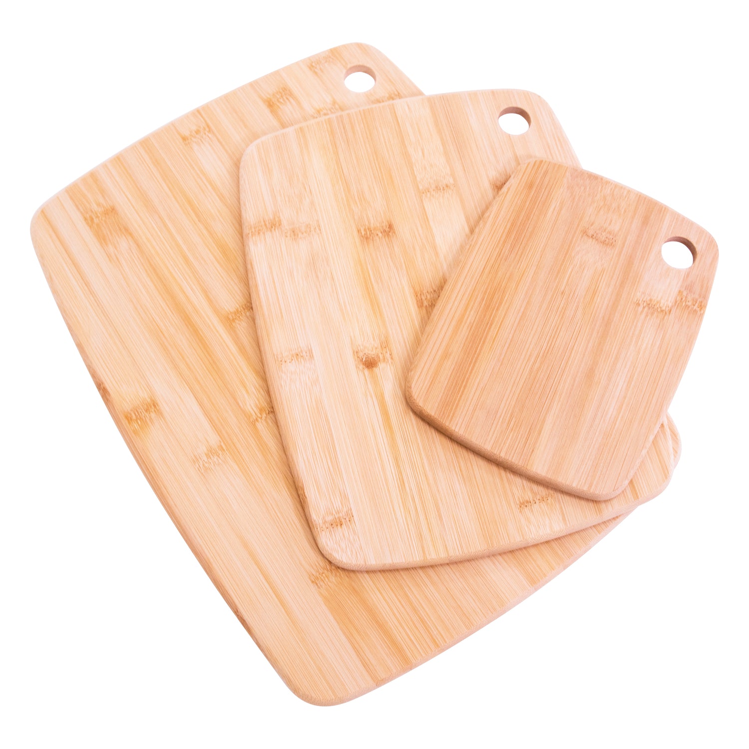 Bamboo Chopping Board Set – 3 Piece Wooden Cutting Boards for Kitchen – Durable & Knife Friendly – Multipurpose for Meat, Vegetables, and Cheese – Eco-Friendly & Easy to Clean