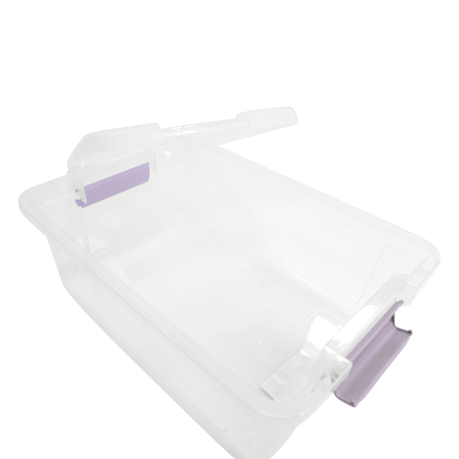 Plastic Storage Box with Lids | Stackable Clear Containers for Kitchen, Office, Crafts, Tools & Household Essentials (12 Litre)