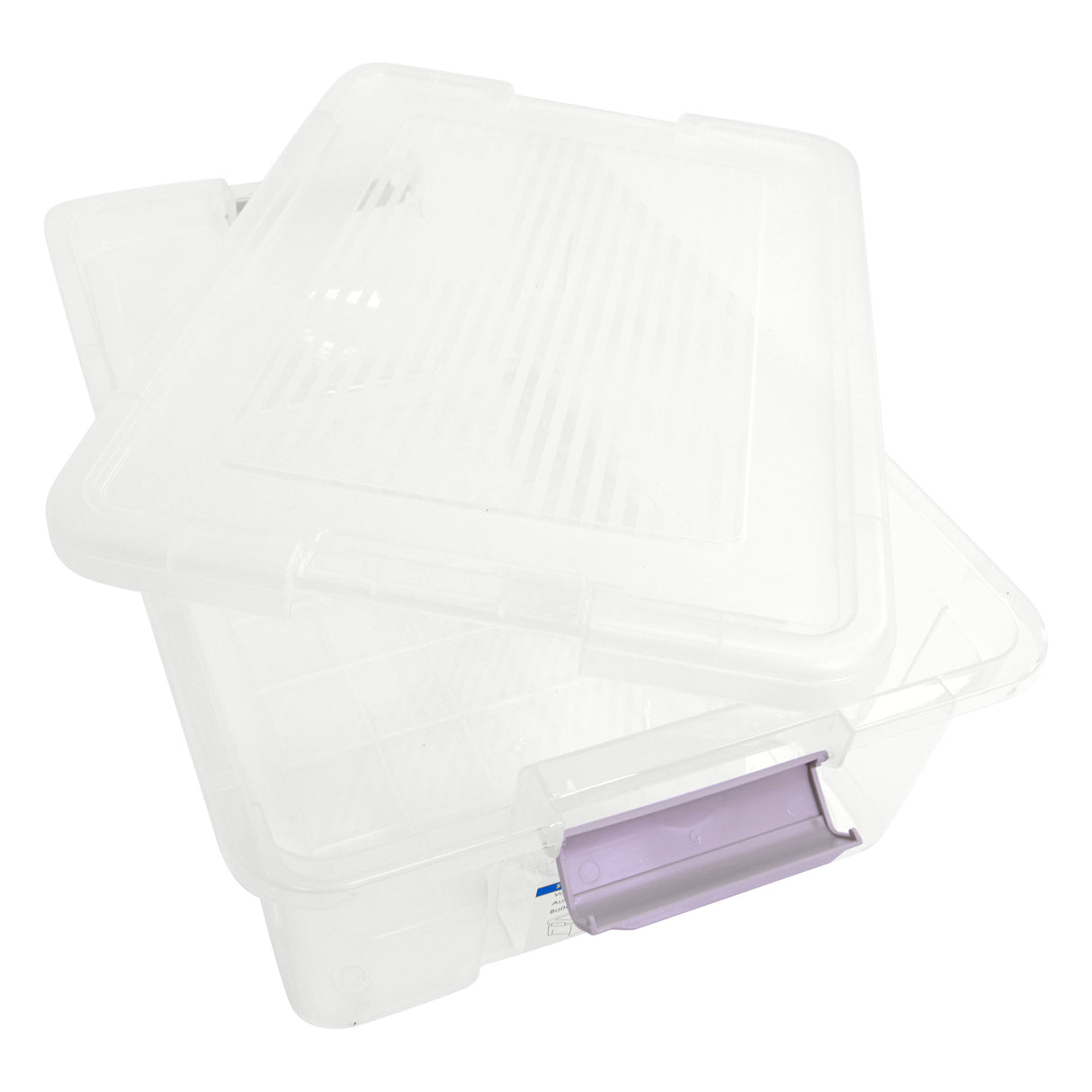 Plastic Storage Box with Lids | Stackable Clear Containers for Kitchen, Office, Crafts, Tools & Household Essentials (20 Litre)