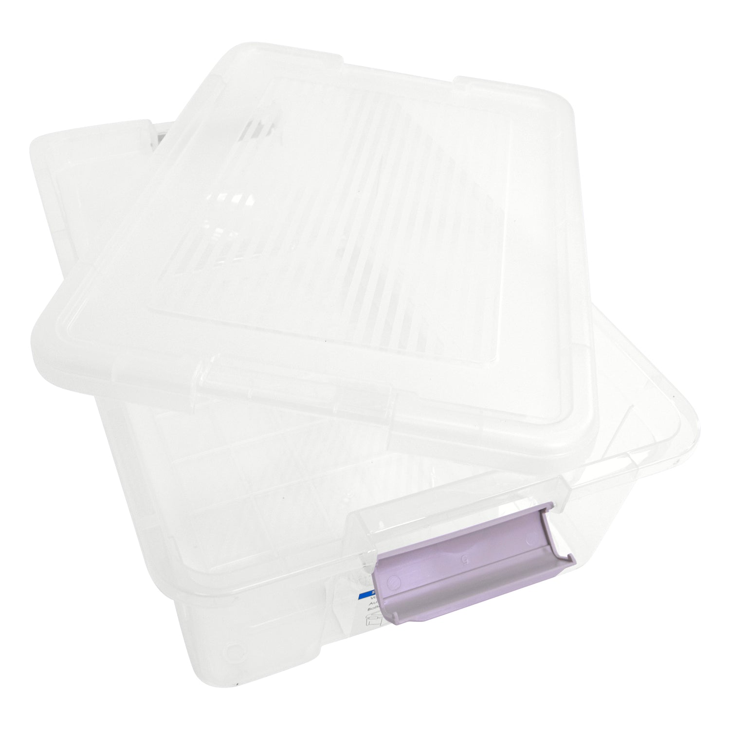 Plastic Storage Box with Lids | Stackable Clear Containers for Kitchen, Office, Crafts, Tools & Household Essentials (20 Litre)