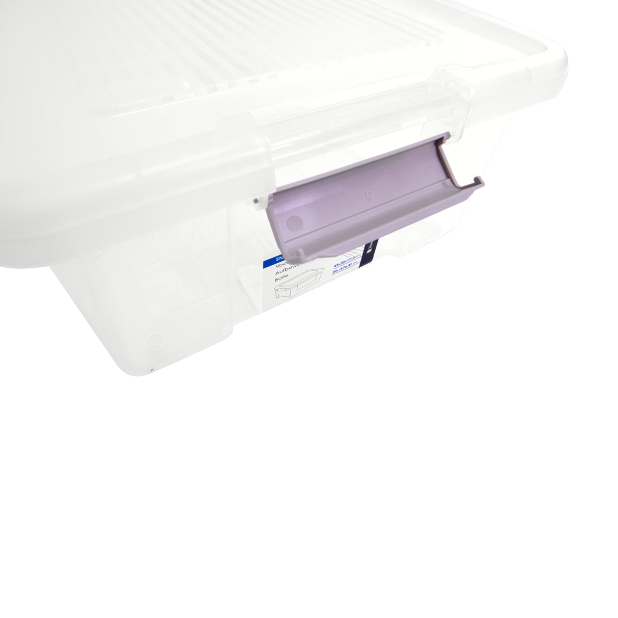 Plastic Storage Box with Lids | Stackable Clear Containers for Kitchen, Office, Crafts, Tools & Household Essentials (20 Litre)