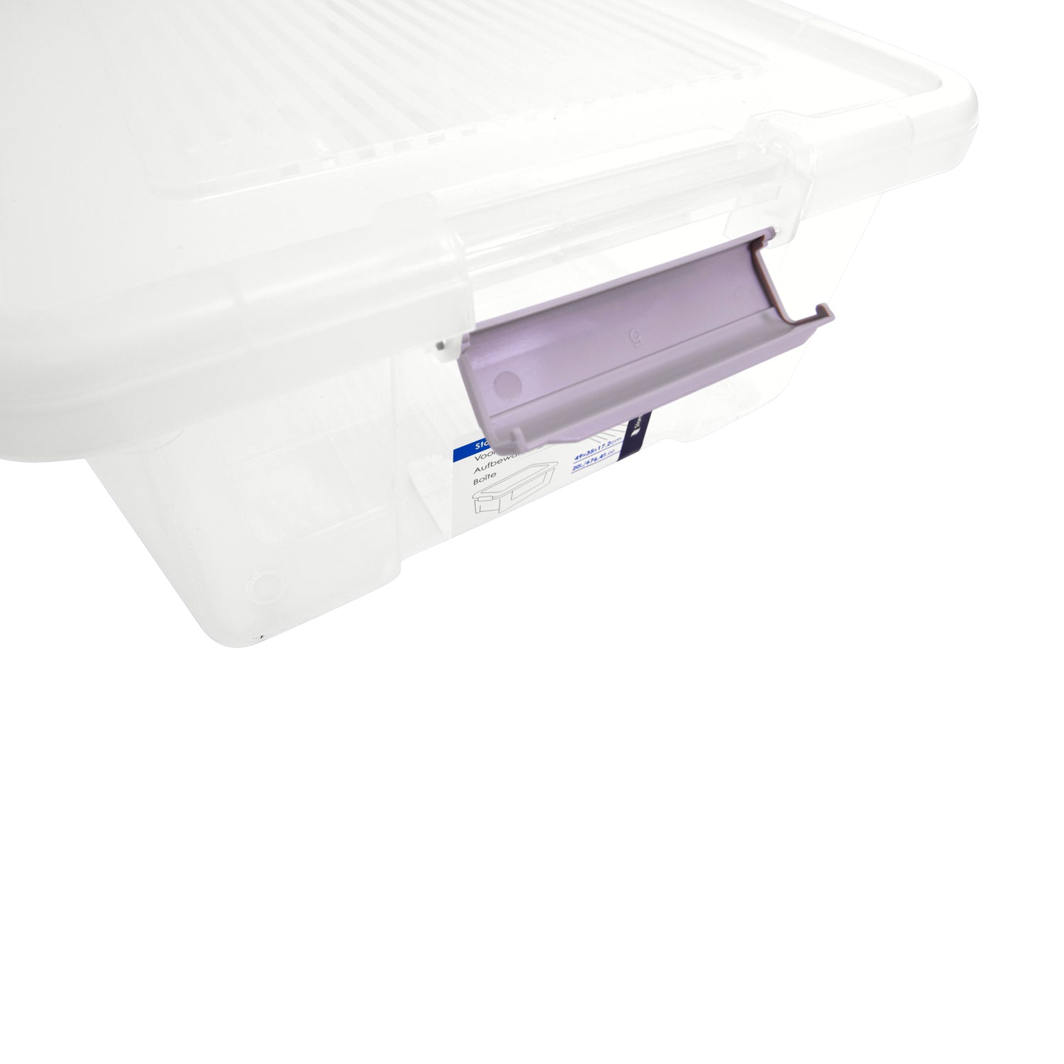 Plastic Storage Box with Lids | Stackable Clear Containers for Kitchen, Office, Crafts, Tools & Household Essentials (20 Litre)