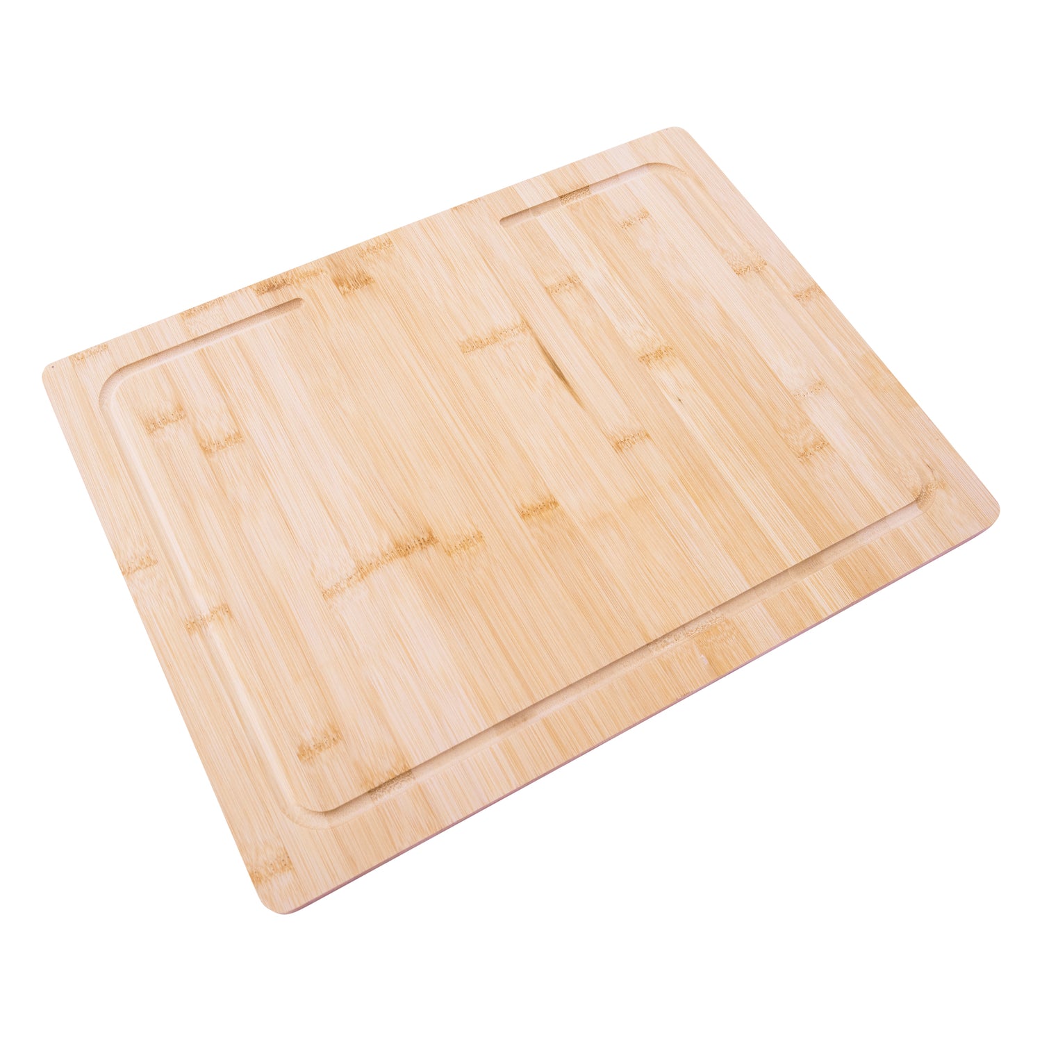 Bamboo Cutting Board with Juice Groove, Counter Edge Design, for Meat, Vegetables, Bread