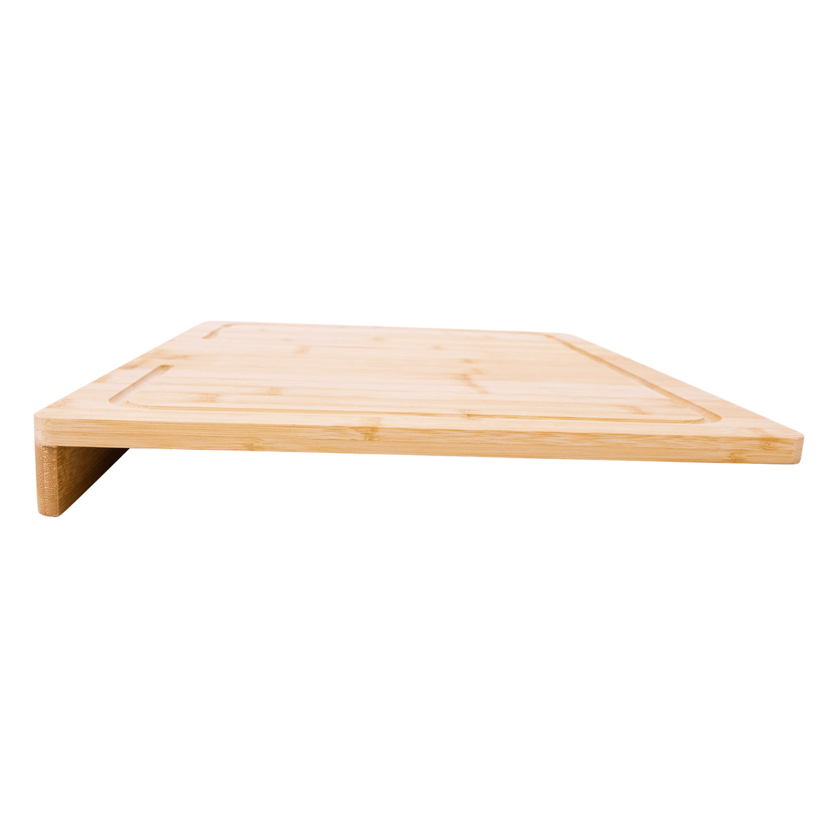 Bamboo Cutting Board with Juice Groove, Counter Edge Design, for Meat, Vegetables, Bread