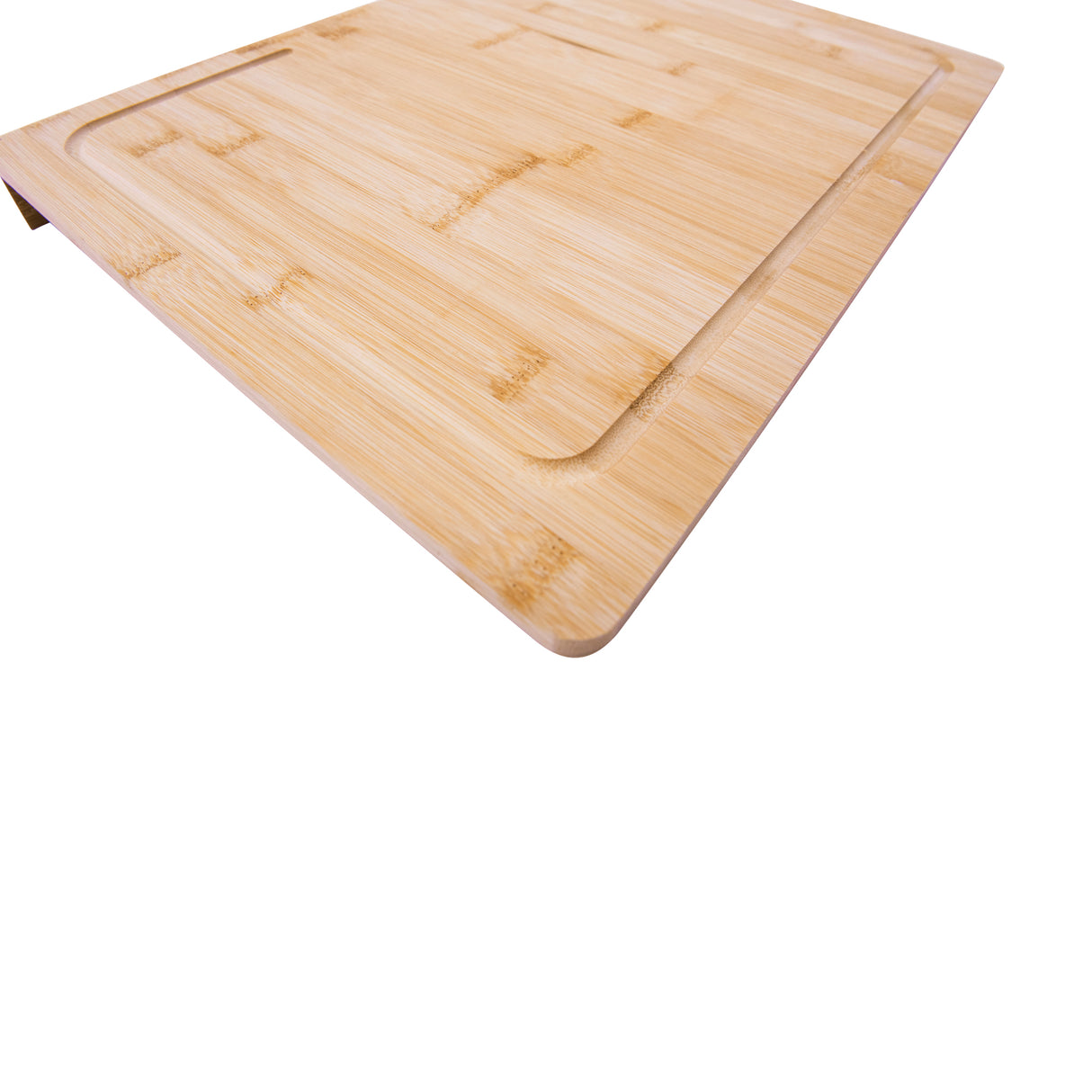 Bamboo Cutting Board with Juice Groove, Counter Edge Design, for Meat, Vegetables, Bread