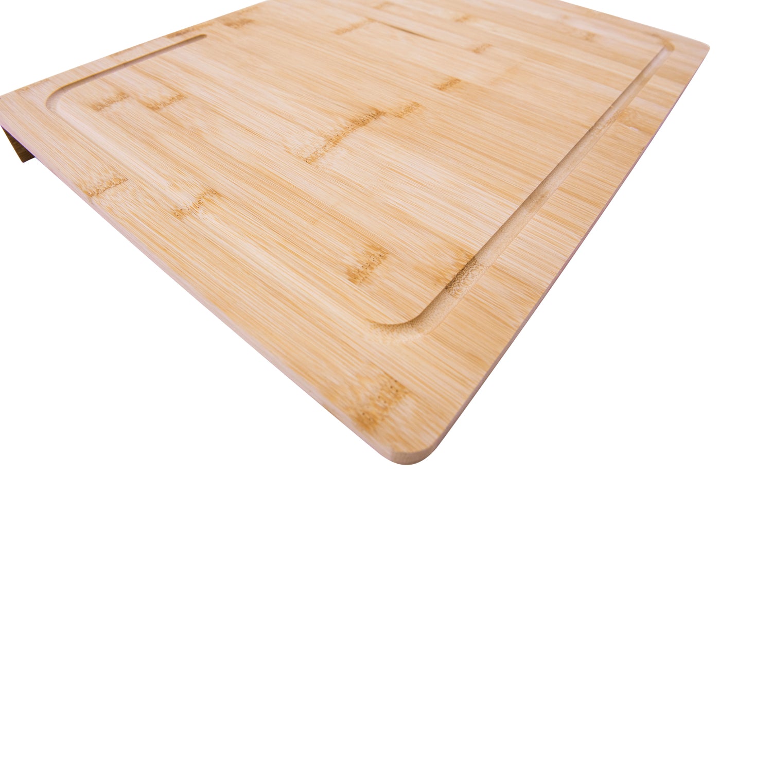 Bamboo Cutting Board with Juice Groove, Counter Edge Design, for Meat, Vegetables, Bread
