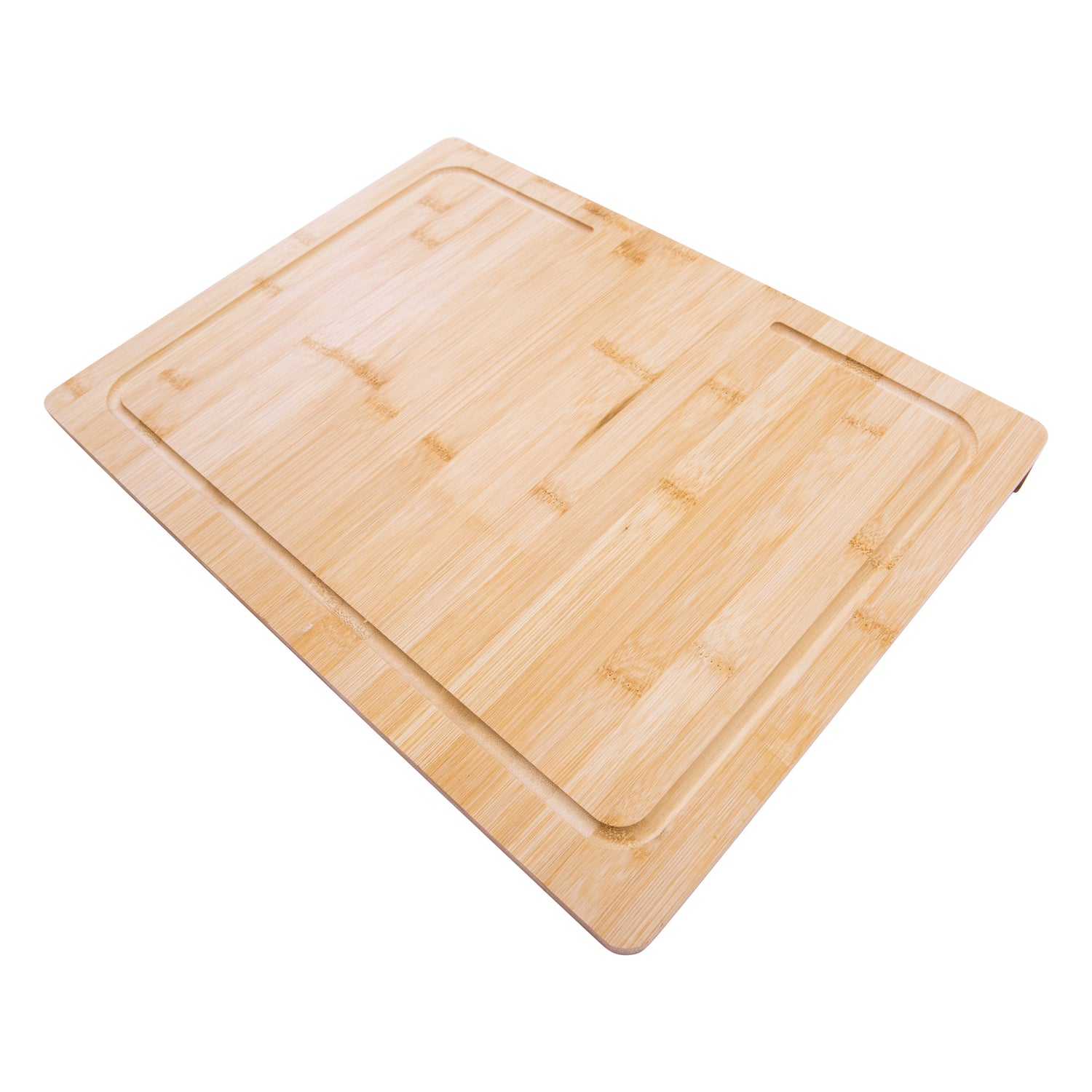 Bamboo Cutting Board with Juice Groove, Counter Edge Design, for Meat, Vegetables, Bread