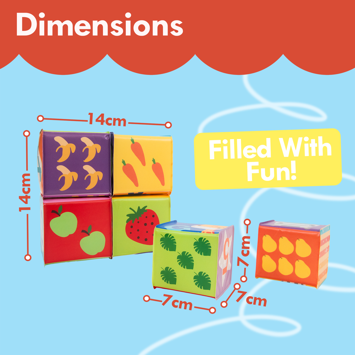 Fisher-Price Bath Blocks 6pcs