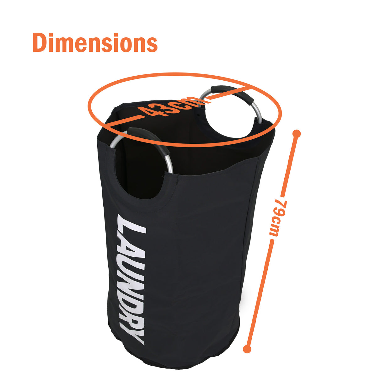 125L Black Laundry Bag