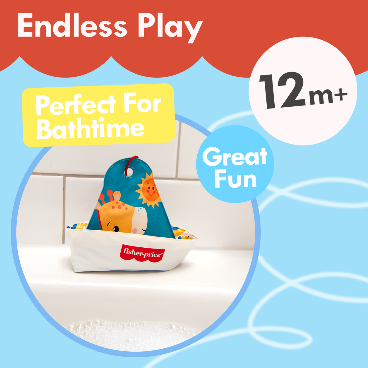 Fisher-Price 2-in-1 Bath Sailing Boat Toy