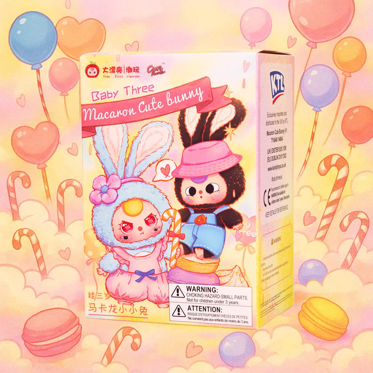 Baby Three Macaron Cute Bunny | Collectible Blind Box