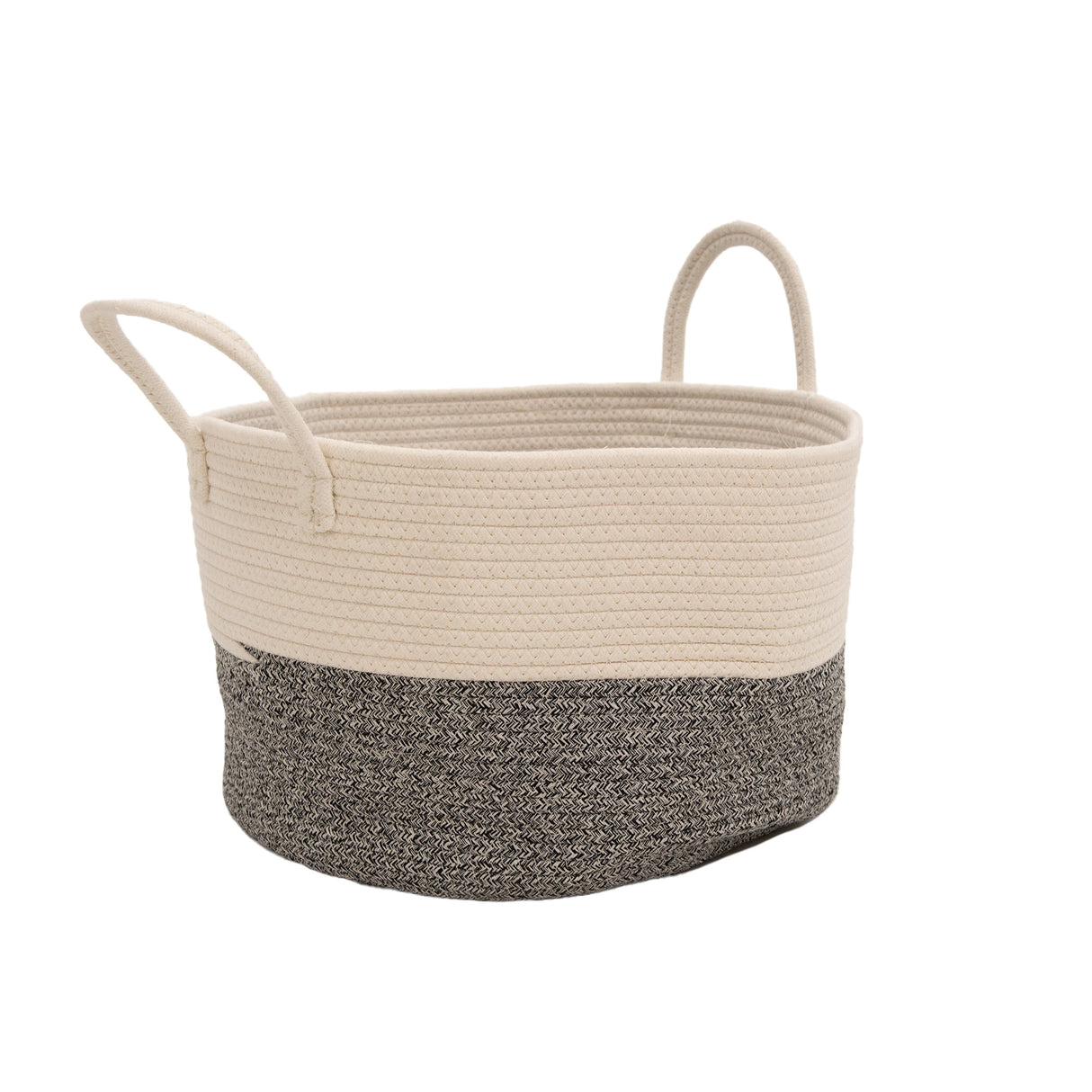 Cotton Rope Laundry Basket with Handles