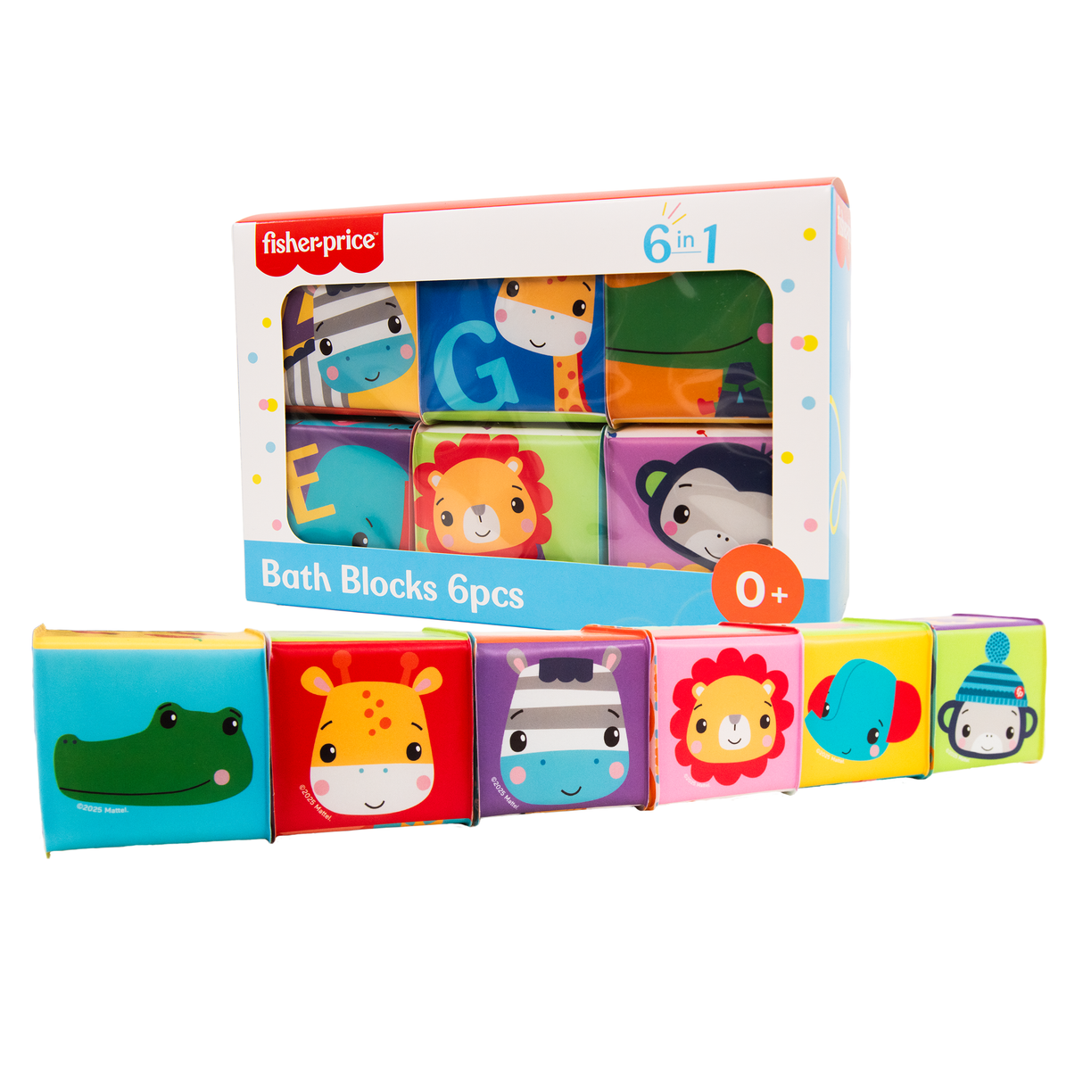 Fisher-Price Bath Blocks 6pcs