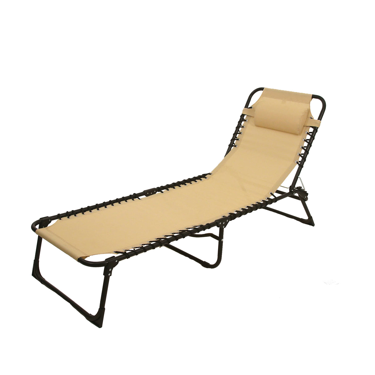 Portable Sun Lounger with Headrest