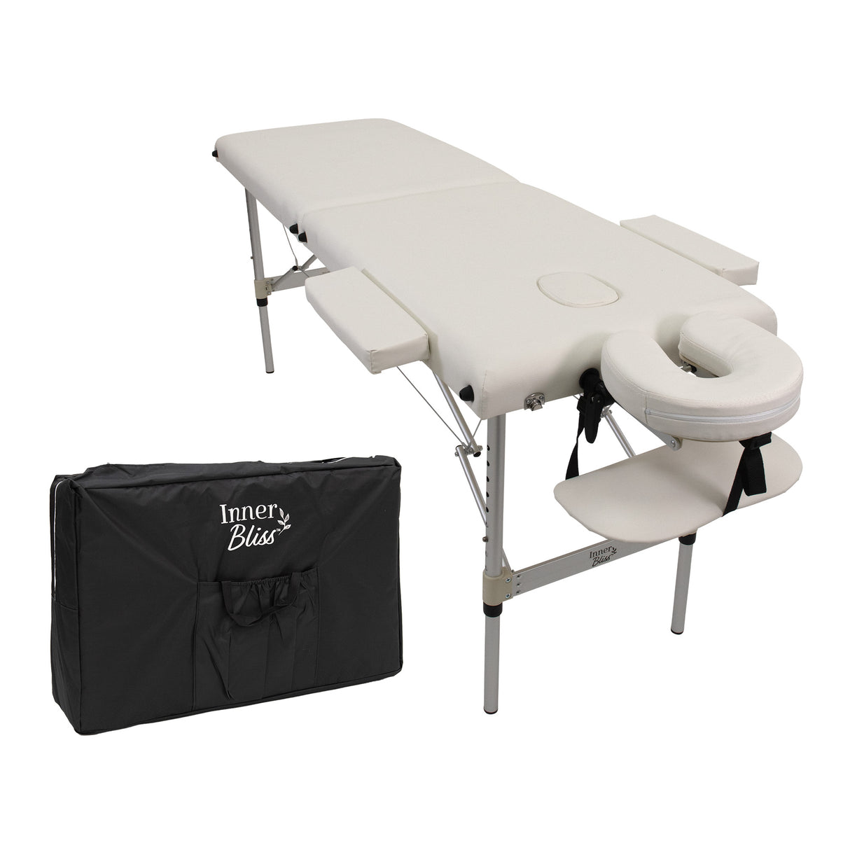 Portable 2 Section Aluminium Massage Table