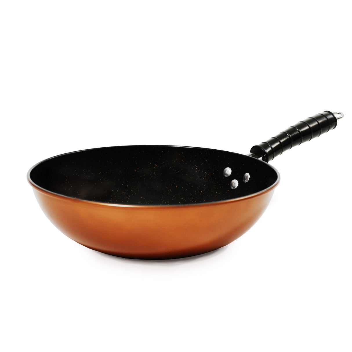 30cm Copper Finish Non Stick Wok