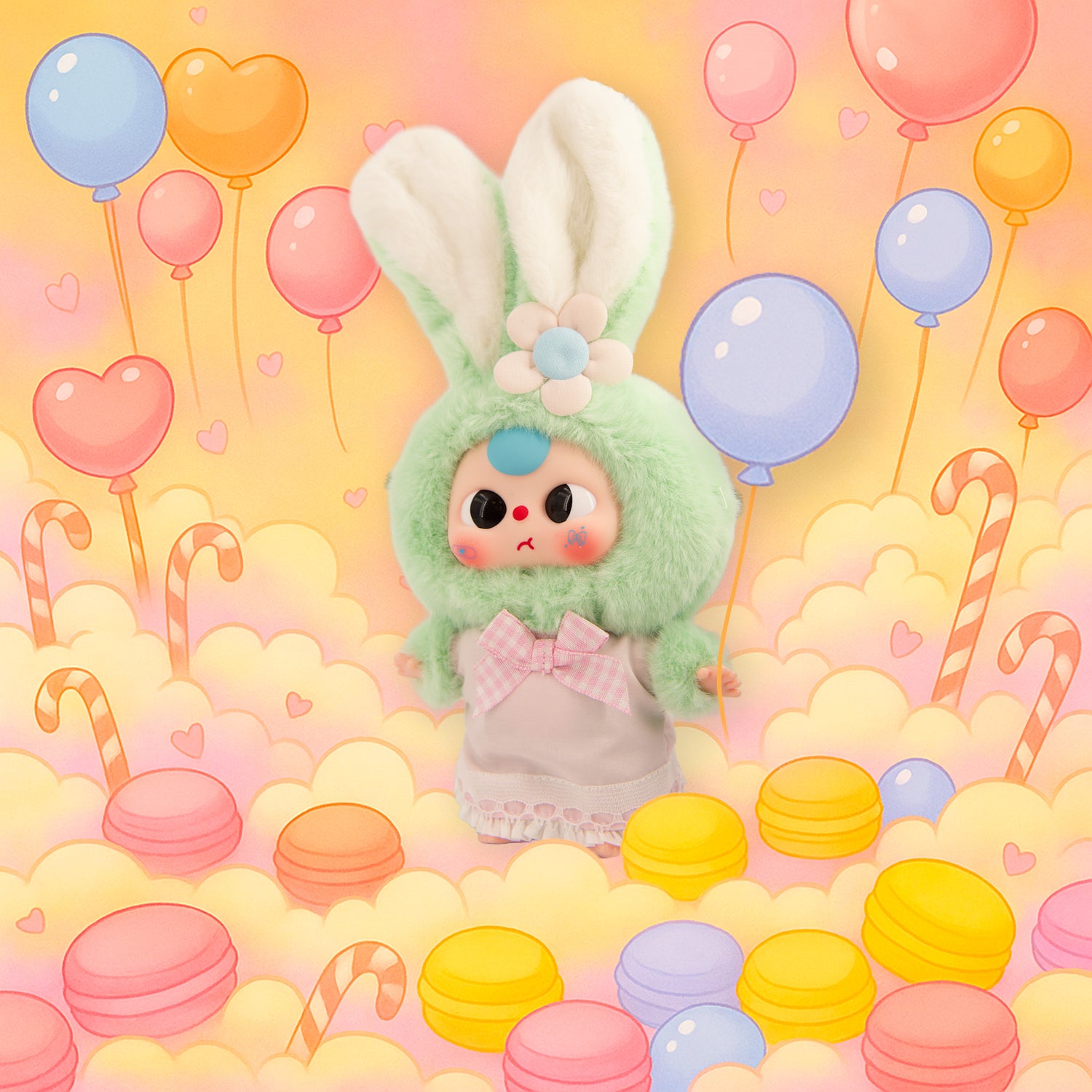 Baby Three Macaron Cute Bunny | Collectible Blind Box