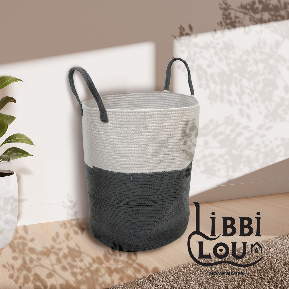 Large Foldable Laundry Bin with Handles