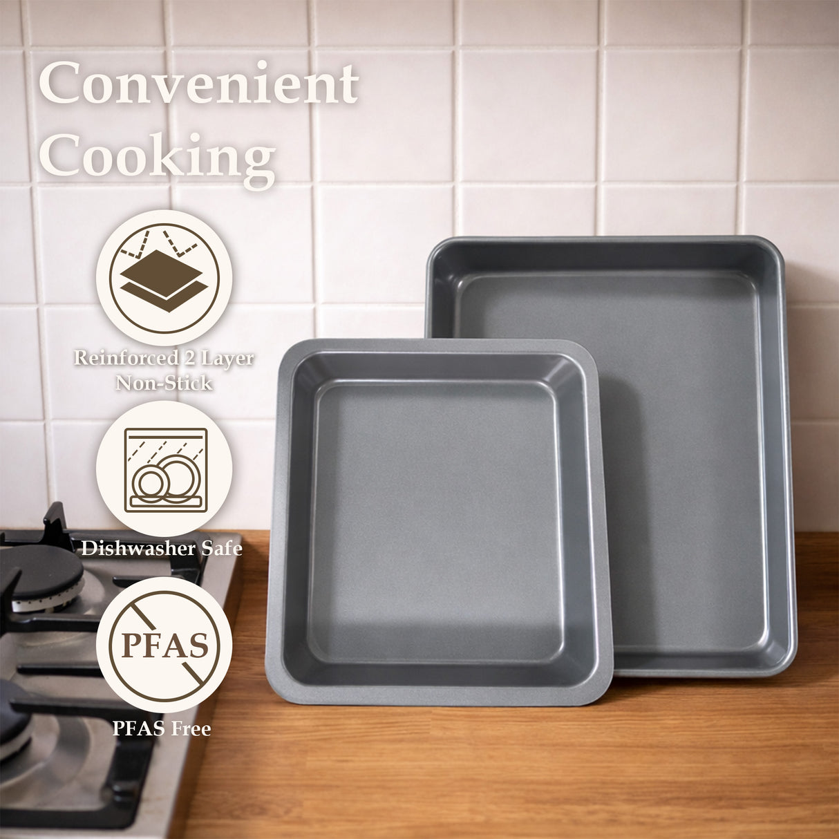 Non-Stick 6 Piece Baking Set
