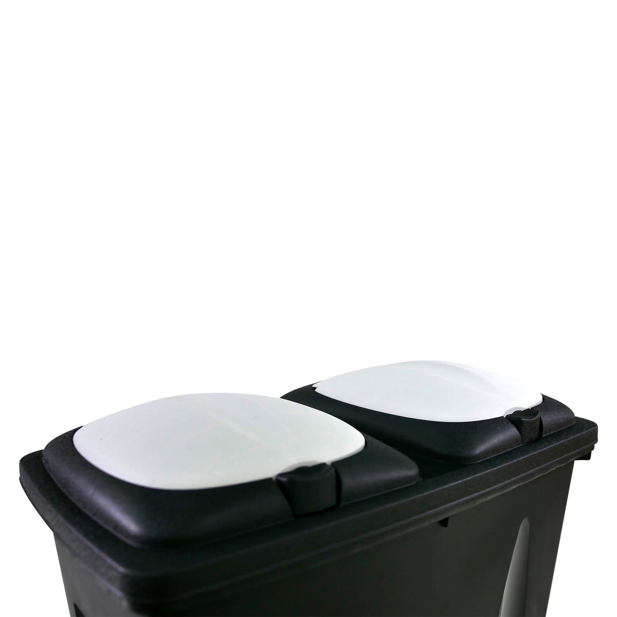 Kitchen Recycling Bin, 50L Total, Dual 25L Compartments, Flip Lids, 3 Colours