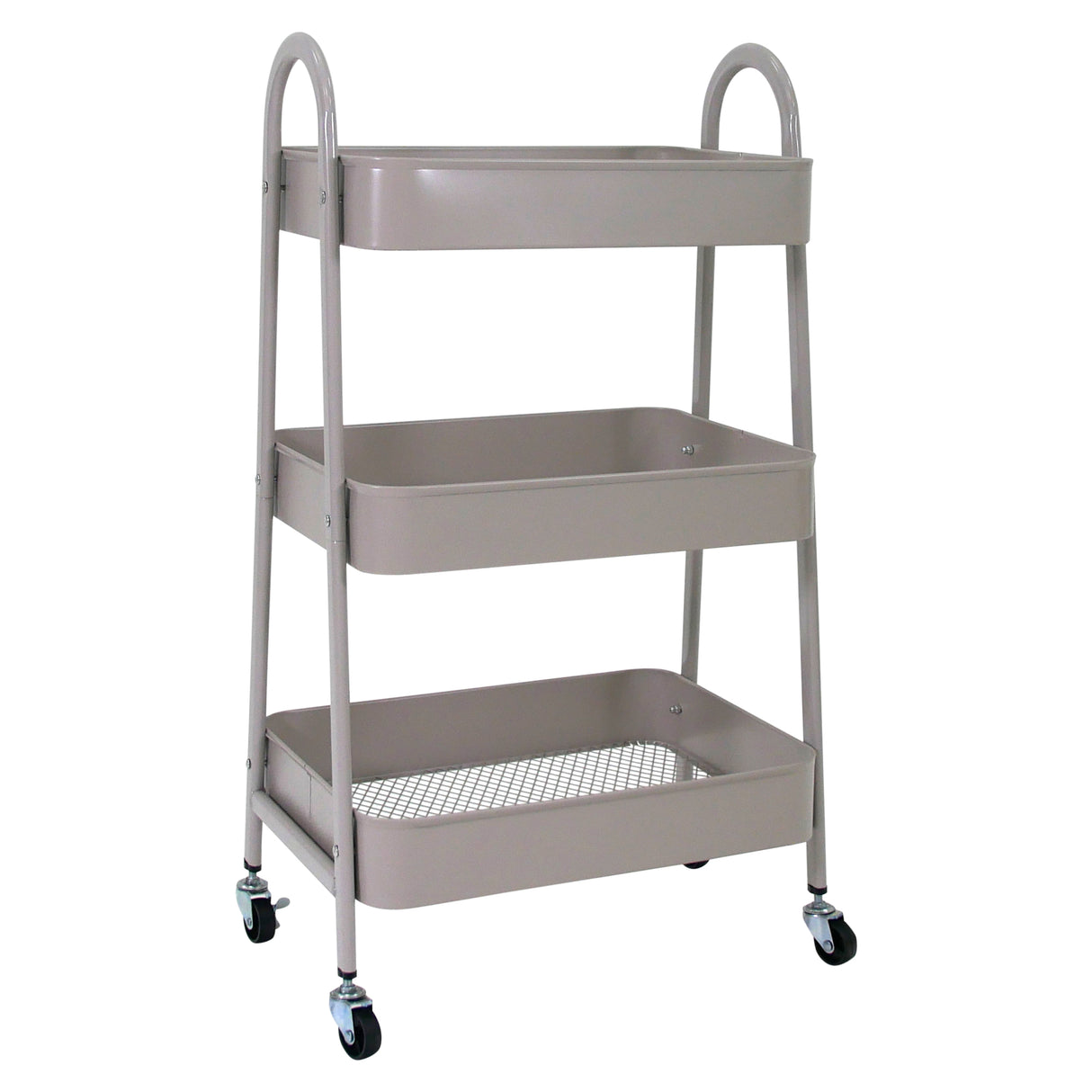 Sand 3 Tier Kitchen Trolley on Wheels | Libbi Lou